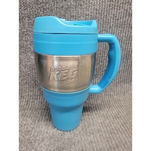 Bubba Keg 34 oz‎ - Insulated Travel Mug Blue With Chrome And Flip-Top Lid